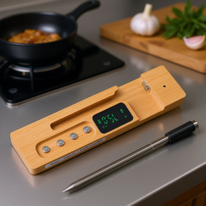 Termómetro de carne con Bluetooth, sonda metálica digital, herramienta de cocina para uso en la cocina - Product Image 2