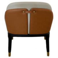 Fauteuil inclinable moderne en fer avec revêtement en tissu beige, portable, pour café, hôtel, restaurant, appartement