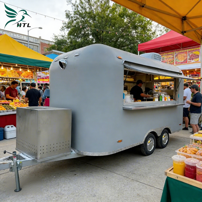 Commercial Food Truck Trailer Fryer Franchise