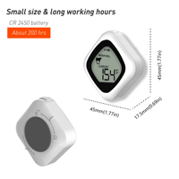 Termometer panggangan BBQ, cerdas Bluetooth nirkabel, termometer asap daging barbekyu, memasak dengan Magnet