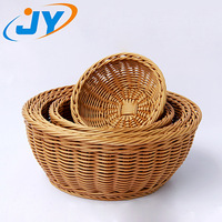 Panier rond polyvalent en plastique pour pain, fruits et pop-corn pour le salon et le stockage des aliments