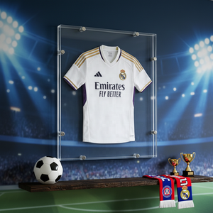 Espositore per Magliette in Acrilico Personalizzato, <span class=keywords><strong>Vetrina</strong></span> da Parete per Maglie Sportive, Facile Montaggio, Trasparente - Product Image 2