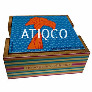 Meilleure vente de caboteur classique de style japonais boîte en bois fait à la main avec une table carrée imprimée numériquement par courrier électronique utilisée en Inde peinte - Product Image 6