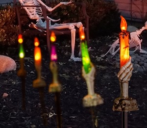 Luces de <span class=keywords><strong>la</strong></span> estaca del césped de <span class=keywords><strong>la</strong></span> batería LED de <span class=keywords><strong>la</strong></span> vela de 5PK 10L para Halloween - Product Image 4