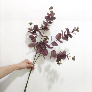 Cành cây giả mận, cành cây khuynh diệp nhân tạo, lá cây chất lượng cao, tạo cảm giác như thật, màu xanh lá cây - Product Image 6