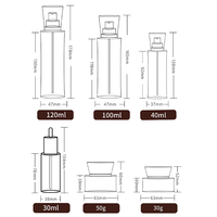 Flacon en verre pour cosmétiques personnalisé, 30 ml, flacon compte-gouttes pour huile essentielle pressurisé, 120 ml, flacon pour lotion essentielle, emballage individuel
