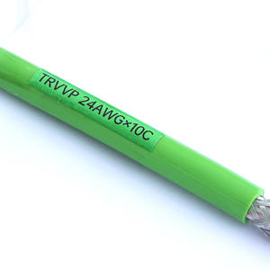 Trvvp 10 * 0.3mm शिelded सिग्नल रोबोट नियंत्रण केबल प्रत्यक्ष कारखाने की आपूर्ति लचीली ड्रैग चेन संचार केबल्स - Product Image 5