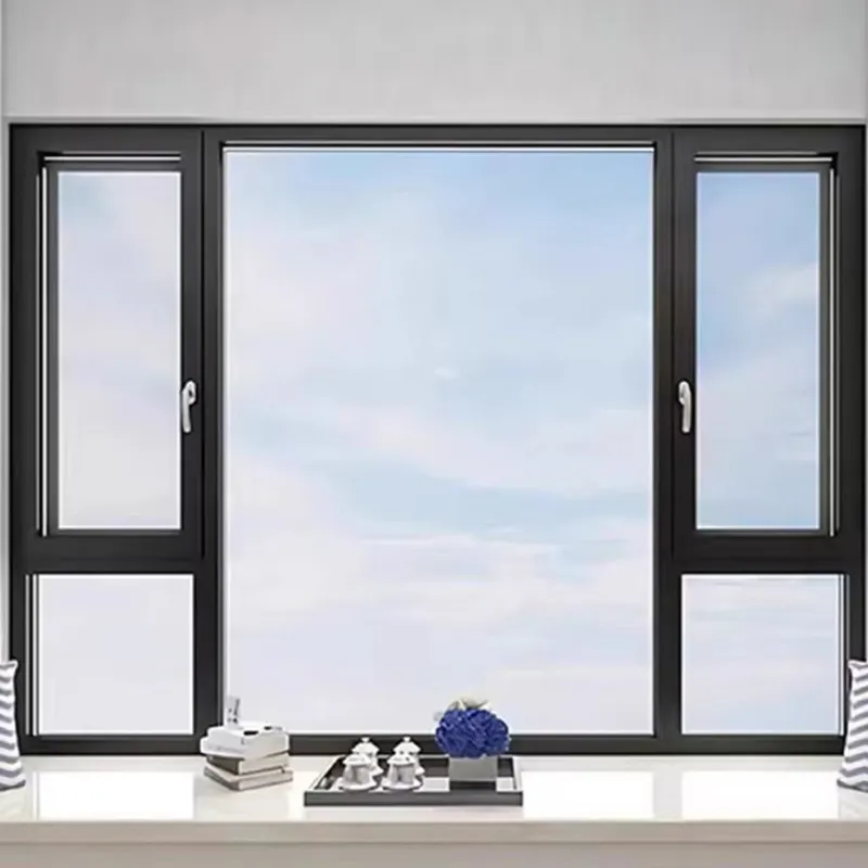 Aluminum window glass sliding windows with mosquito extruded aluminum profile for door and windows