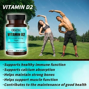 Vitamina D en Cápsulas, 2000 UI (50 mcg), D2, Vegana, Dos Ingredientes, en Oferta - Product Image 4