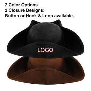 Sombrero <span class=keywords><strong>Pirata</strong></span> para Adultos, Sombreros Tricornios Coloniales, Sombrero <span class=keywords><strong>de</strong></span> Tres Puntas para Disfraces <span class=keywords><strong>de</strong></span> Halloween - Product Image 5