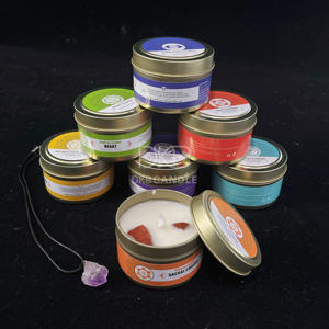 Pot en verre luxueux Décoration de la maison pour Thanksgiving Vacances Yoga Aroma Guérison spirituelle Cristal 7 chakras Aromathérapie Fait à la main - Product Image 6