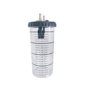 New Medical vacuum regulator plastic vacuum suction jar and trap suction canister 2L