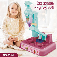 Kit de Juguetes Educativos de Arcilla Ecológica Personalizada, Juego de Juguetes de Arcilla de Plástico para Hacer Helados, para Niños de 3 Años en Adelante