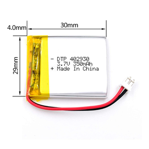 350mah 402930 li-ion polymer batterie mit schutz bord - Product Image 3