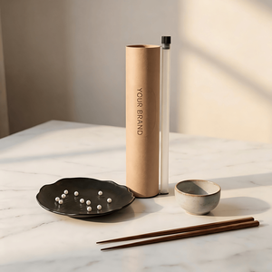 บรรจุภัณฑ์ซูชิแบบใช้แล้วทิ้ง ทำจากกระดาษคราฟท์รักษ์โลก รูปทรงหลอดดันขึ้น ป้องกันการรั่วซึม สำหรับใส่ซูชิแบบม้วน - Product Image 6