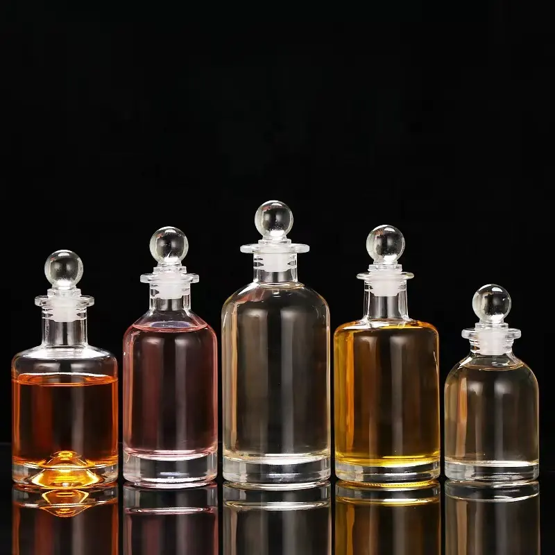 Frascos de vidro com rolha de vidro, frascos de vidro pequeno de cortiça com 100ml, 50ml, 200ml, difusor de vinho