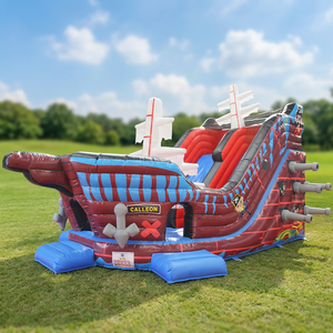 WINSUN Grand PVC commercial pour adultes et enfants avec design de navire de guerre à double voie pour parc de trampolines et usage en centre commercial - Product Image 1