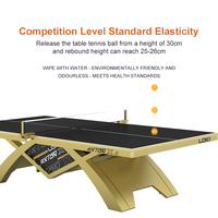 Fabricant professionnel de tables de tennis de table, table de ping-pong pliable mobile avec pieds en acier et roulettes de 125 mm, conforme aux normes de compétition