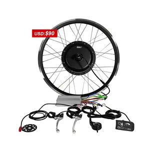 无刷直接轮毂电机36v 48v 500w 750w 1000w DIY电动自行车转换套件，适用于20 26 27.5 700C英寸车轮