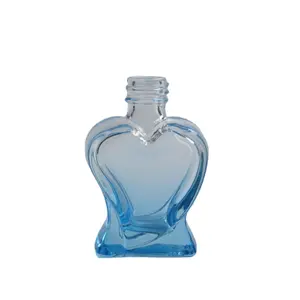 10 مللي القلب على شكل رذاذ اللون الزجاج زجاجة عطر مستحضرات التجميل الفرعية فارغة رذاذ زجاجة