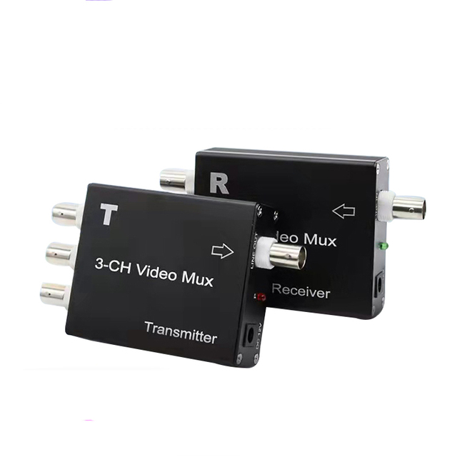 Three Way Video Multiplexer One Drag Three Superimposed Multi-channel Camera One-way Analog Monitoring signal Superimposer
