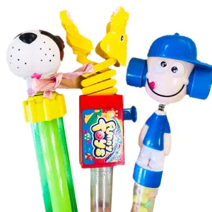 OEM FUNNING PLASTIC CARTOON CANDY AND TOY