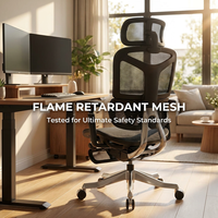 Chaise de gaming AOR en nylon respirant avec support dynamique, coussin lombaire, commande filaire, châssis en alliage d'aluminium, vente en gros d'usine