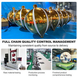 Dev şişme ayna top metalik küre parlak disko balonlar için olay dekorasyon parti sahne sahne PVC yüzen topları - Product Image 6