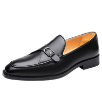 Mocassins à lacets polyvalents et élégants pour hommes, chaussures décontractées en cuir à plateforme, respirantes avec amorti en maille, antidérapantes et lumineuses, couleur intemporelle