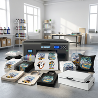 Imprimante DTF 30 cm avec tête Epson XP600, carte Hoson, format A3, machine d'impression de t-shirts avec secoueur de poudre