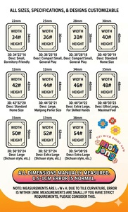 Tuiles de Mahjong en Acrylique Superposées, Gravées et Dorées, Motif <span class=keywords><strong>Grand</strong></span> Millennial Rétro Années 90, Mahj Mood, Visage Souriant, Pois, Arc-en-ciel, Marbré - Product Image 6