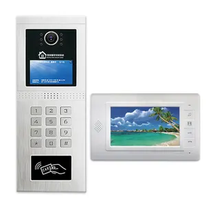 Multifunction support Multi user inter phone security intercom system for big building android video Smart doorbell for building