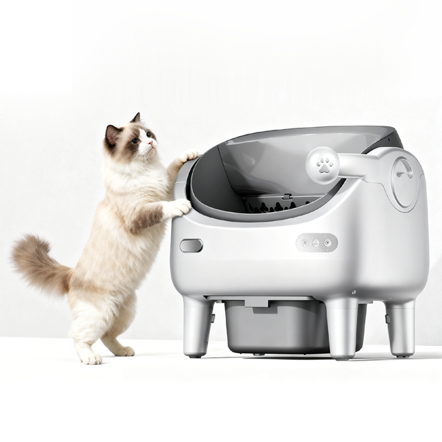 Hot Selling Smart Automatic Cat Litter Box Open Top App Control Self Cleaning Radar Sensor Odor Control Multi Cat Toilet