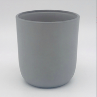 Top 10oz/14oz Silberne Glas-Kerzenhalter & Kerzenständer Bernstein Weiß Transparent Gerader Deckel Heimdekoration für Weihnachten