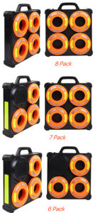 360 °   Set di Anelli Luminosi LED per Coni Stradali Ricaricabili CE ROHS, Topper Hazard Commander per Visibilità, Luce di Emergenza per Costruzioni Stradali - Product Image 5