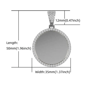2023 EW Round HOTO uublimation endant enant ecklace is the Best iift for om - Product Image 6