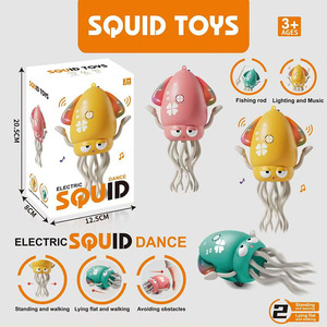 Hot Selling Dancing Octopus <b>Toy</b> Plastic Electric Music Light up Induction Fun Electric Automatic Obstacle Avoidance Sensor <b>Toy</b> - Product Image 2