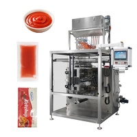 Machine auto 10 voies 4 côtés scellés haute vitesse pour sachets ketchup & sauces