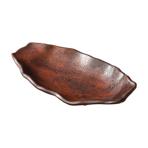 Leaf Shaped Melamine <b>Plates</b> For Hotel Cold Dish Plating Party Use Solid Color Design - Product Image 5