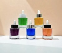 Botol Tetes Minyak Atsiri Harga Pabrik, Tutup Emas Perak Lapis Elektro Mewah, Warna Gradasi Frost, Kemasan Kosmetik