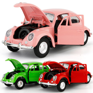 Coche Clásico <span class=keywords><strong>Beetle</strong></span> de Aleación a Escala 1:32, <span class=keywords><strong>Volkswagen</strong></span>, Coche de <span class=keywords><strong>Juguete</strong></span> de Metal Fundido a Presión, Coche de <span class=keywords><strong>Juguete</strong></span> con Retroceso, Regalo para Niños - Product Image 2