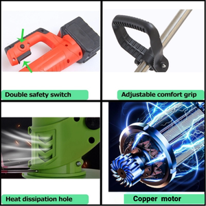 Cortadora de Césped Inalámbrica de Alto Rendimiento de 21V y Recortadora Multifuncional con Cuchilla Metálica, OEM, DIY, a Batería de 1.5AH, Certificación CE - Product Image 4