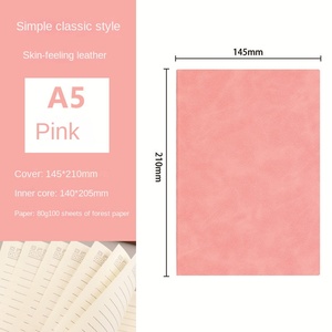 Taccuino in morbida pelle per affari, personalizzabile in pelle di pecora, con confezione regalo, ideale per riunioni, con logo stampato - Product Image 6