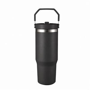 Stainless Steel Travel Cup with Comfortable Carry Handle, 20oz Vacuum Insulated Tumbler for Daily Beverages - Product Image 2