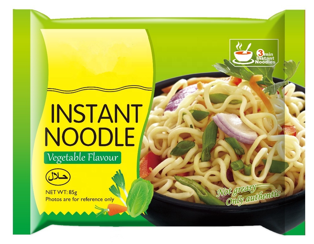 Ramen fábrica haccp halal oem macarrão vegetal frango macarrão instantâneo