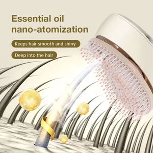 แปรงหวีผมไฟฟ้า หวีนวด 4 โหมดการสั่นสะเทือน กันน้ำ ดูแลเส้นผม น้ำมันสเปรย์ดูแลเส้นผม เครื่องมือดูแลเส้นผม 500mAh - Product Image 5