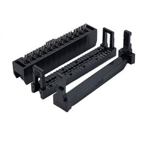 IDC连接器6 <span class=keywords><strong>p</strong></span> 8p 10p 12p 14p 16 <span class=keywords><strong>p</strong></span>扁平带状电缆2.54毫米节距线对板母矩形双排3pcs FC连接器 - Product Image 2