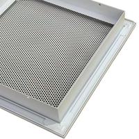 Grille d'aération perforée anti-ligature avec vis de sécurité