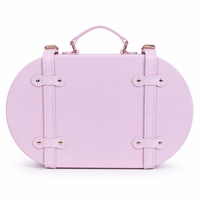Boîte cadeau personnalisée de luxe en PU avec poignée et logo estampé or pour enfants sur le thème du Plein Lune