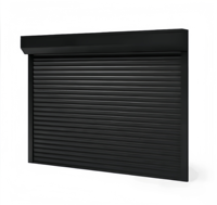 Porte de garage automatique électrique en acier moussé résistant au vent de 77 mm avec isolation thermique pour la protection extérieure